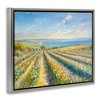 Stupell Industries Rows Of Flowers Landscape Floating Frame Canvas Art - 2 of 4