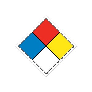 National Marker Hazardous Materials System Labels; 4 1/2X4 1/2 Adhesive Vinyl 5/Pack HMS4P - 1 of 1