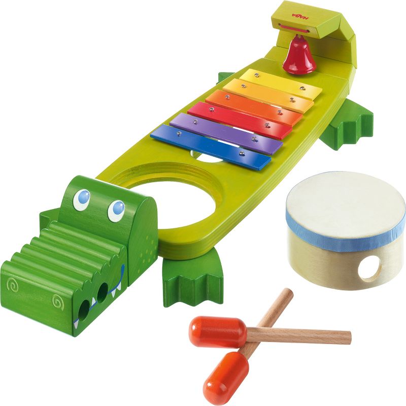 HABA Symphony Croc Music Band Set with 4 Instruments for Ages 2 and Up, 1 of 4