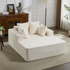 COZONY 54" Chaise Lounge Chair, Boneless Corduroy Sleeper Sofa with 4 Pillows & Armrests, Comfy Cloud Sofa for Living Room, Bedroom, No Assembly - 3 of 4