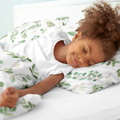 Sweet Jojo Designs Full/Queen Comforter Bedding Set Botanical Green and White 3 pc — фото 4