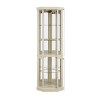 Syemin Decorative Storage Cabinets Corner Curio Cabinet, Collectibles Display Case, Glass Storage Cabinets, White, 16.5"*16.5"*69.85" - 2 of 4