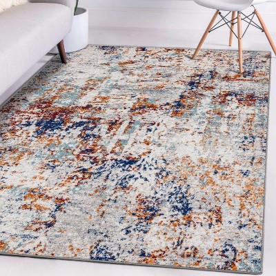Luxe Weavers Abstract Splatter Modern Indoor Area Rug