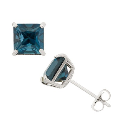 london blue topaz-white gold