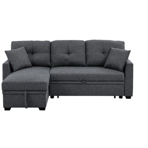 TiramisuBest Gray Modular Sleeper Sectional Sofa with Storage - 1 of 4