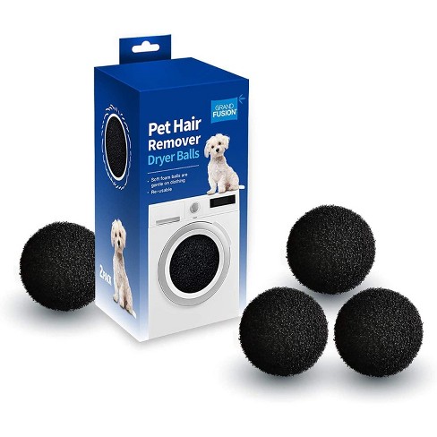 Grand Fusion Pet Hair Remover Laundry Dryer Balls 6pc Set - Black