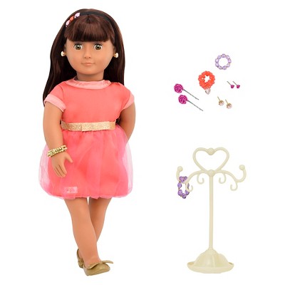 our generation doll brown hair hazel eyes
