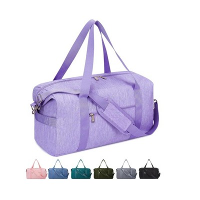 Women's Overnight Travel Duffel Bag - Spirit Airlines Personal Item, 18x8x14 Inches, Underseat with Wet Pocket, Purple
