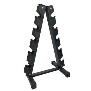 Dumbbell Rack Stand Only, 480LB Capacity, 5 Tier A-Frame Compact Dumbbells Holder,Portable Weight Storage Organizer for Home Gym Fitness Equipment - 1 of 4