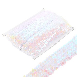 Unique Bargains Waterproof Flat Elastic Crafts Sewing Dress Sequins Trim Ribbon - 1 of 4