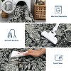 Acekool Modern Area Rug, Washable Low Pile Non Slip Soft Foldable Carpet Mat for Living Room Bedroom Office, Easy Care - 3 of 3