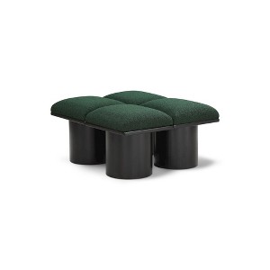 Meridian Furniture,Pavilion Boucle Fabric Bench - 1 of 4