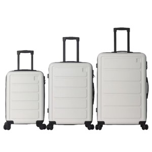 FURNIinspire Bag And Luggage Sets Hard Shell 3 Piece Suitcase Set, Travel Luggage Business Suitcases with Wheels, White, 19.88"*10.63"*29.92" - 1 of 4