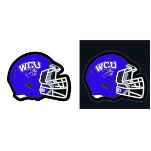 Evergreen Ultra-Thin Edgelight LED Wall Decor, Helmet, Western Carolina University- 19.5 x 15 Inches Made In USA - 1 of 1