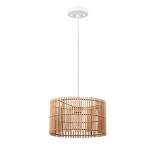 Tammi 1-Light Pendant Lighting with Natural Bamboo Shade - Globe Electric