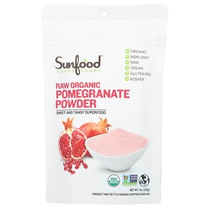 Sunfood Raw Organic Pomegranate Powder, 4 oz (113 g) - 1 of 2
