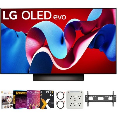 LG 48" OLED evo C4 Series Smart TV 4K Processor (2024) with Movies Streaming Pack