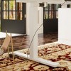 FUFU&GAGA L-Shape White Wooden Computer Desk Adjustable Height - 3 of 4