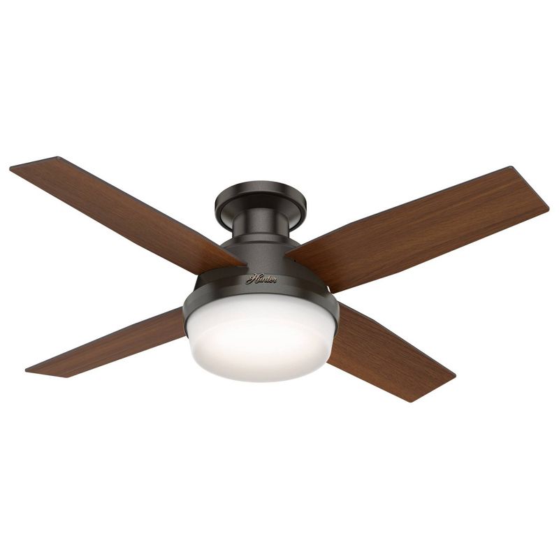  44" Dempsey Low Profile Ceiling Fan with Remote (Includes LED Light Bulb) - Hunter Fan, 4 of 16