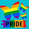 Adult Design By Humans Rainbow Butterflies Rainbow Pride By dnlribeiro88 T-Shirt - 2 of 2