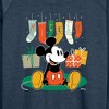 Women's - Disney - Mickey Stockings Lightweight French Terry Wide Neck Long Sleeve Shirt - 2 of 4