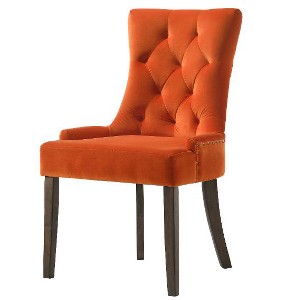 Lyngins Set of 2 Luxury Tufted Dining Chair with Nailhead Trim & Compact Legs, Velvet Upholstered Kitchen Chair, Side Chair for Dining Room - 1 of 4