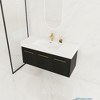 ChicFurnit 48 Inch Bathroom Vanity Modern Vanity with Sleek Design and Ample Storage for Bathroom Space, Black, 47.3”*18.1”*22.4" - 4 of 4