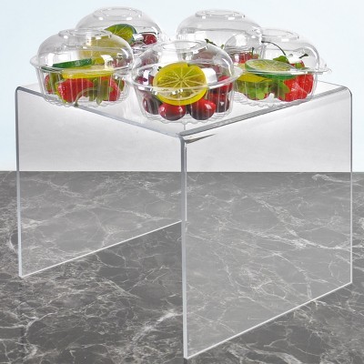 Clear Glossy Acrylic Square Display Riser Set