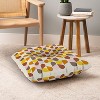 June Journal Abstract Leaves Square Floor Pillow - Deny Desings - 4 of 4