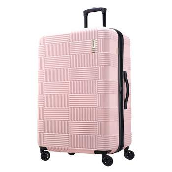 American Tourister NXT Hardside Large Checked Spinner Suitcase - Mint Green
