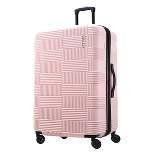 American Tourister NXT Hardside Large Checked Spinner Suitcase
