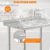 Stainless Steel Table, Heavy-Duty Metal Commercial Prep Table with Open Storage Racks for Restaurant Kitchens, Home, Hotels, Food Preparation - 3 of 4