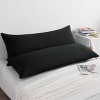 2 Pack Brushed Microfiber Body Pillowcases, Super Soft Body Pillow Cover with Envelope Closure - NTBAY - 3 of 4