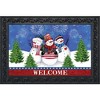 Briarwood Lane Doormat 30x18 Indoor Outdoor American Snowmen Winter For Winter Doormat - 2 of 4