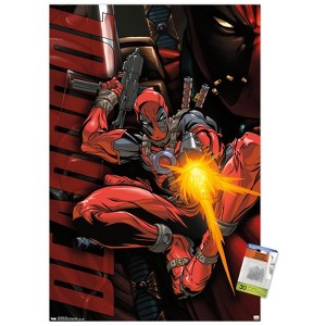 Trends International Marvel Comics - Deadpool - Jump Unframed Wall Poster Prints - 1 of 4