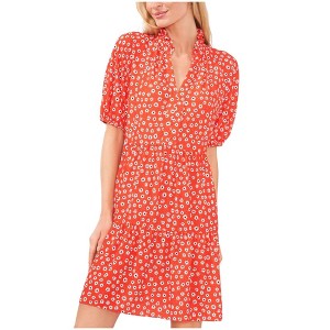 CeCe Womens Floral Rint Baby Doll Dress - 1 of 1