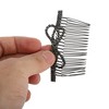 Unique Bargains Women's Bow Shape Hair Comb Insertion Tool Black 1 Pc - 3 of 3