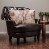 Chanasya Wolf Faux Fur Square Throw Pillow Covers - 2 Pieces - 18" x 18” - 3 of 4