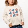 The Juniper Shop SmileyWorld Cowgirl Smiley Toddler Sweatshirt - 4T - Natural - 3 of 4
