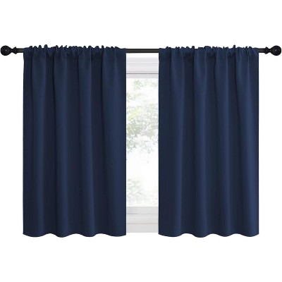 NICETOWN Blackout Curtains Rod Pocket Thermal Insulated Privacy Drapes (2 Panels)