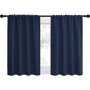 NICETOWN Blackout Curtains Rod Pocket Thermal Insulated Privacy Drapes (2 Panels) - 1 of 4