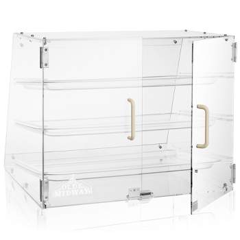 Olde Midway 3-Tier Acrylic Bakery Display Case with Trays