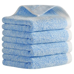 REGALWOVEN Bathroom Kitchen Gym Solid Soft Absorbent Cotton Hand Towel 13 x 29 Inch - 1 of 4