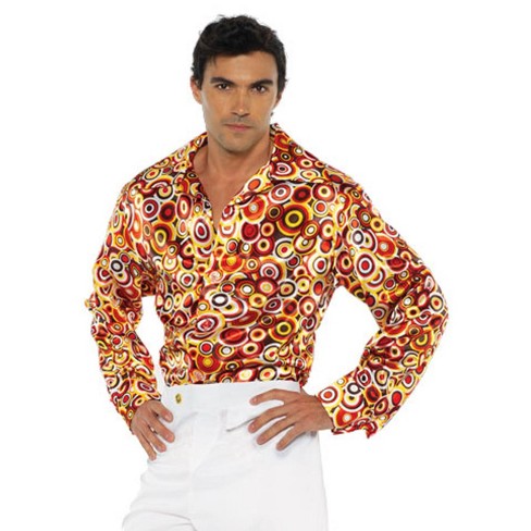  Men's Disco Adult Costume, Standard : Clothing, Shoes & Jewelry