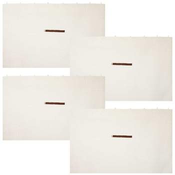 Sunnydaze Outdoor Gazebo 4-Piece Polyester Fabric Privacy Sidewall Set for 10' x 10' Gazebo - 80" H x 103" W
