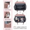 Diaper Bag Backpack with Portable Changing Station - Large Travel Backpack for Moms, Pink Baby Registry Essentials - 3 of 4