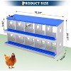 Jojoka Chicken Coop Nesting Box with Ventilation Holes, Durable Galvanized Steel Laying Box for Hens & Ducks, Space-Saving Design for Poultry - 2 of 4