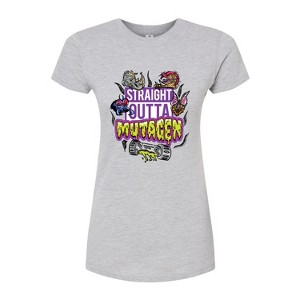 Women's - Teenage Mutant Ninja Turtles Mutant Mayhem - Straight Outta Mutagen Fitted Graphic T-Shirt - 1 of 2