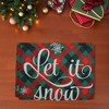 Unique Bargains Christmas Place Mats Linen Red Green White 13" x 17.7" 2 Pcs - 2 of 4