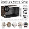 Sweet Jojo Designs Girl Dog Crate Kennel Cover 24in. Boho Floral Wildflower Black and Orange - 4 of 4